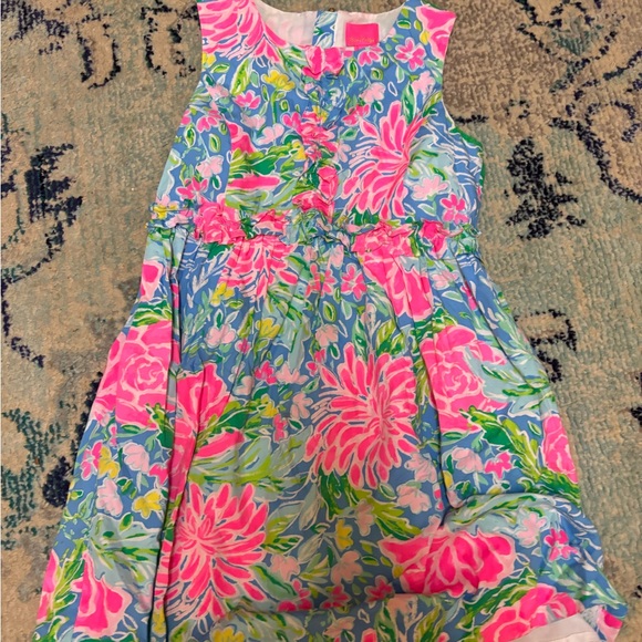 Lilly Pulitzer Kids Girls Youth Dress Size Large 12/14 Floral - Picture 2 of 5